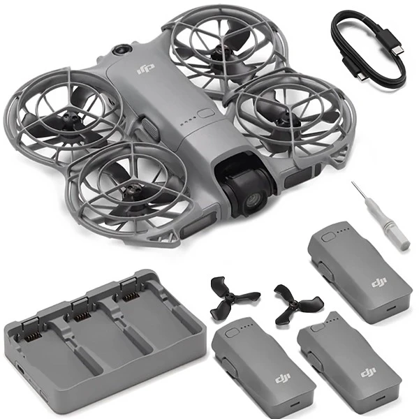 Anúncio: Drone DJI NEO 2 Fly More Combo (Drone Only) DEN225 4K com GPS - Cinza